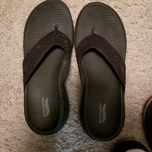 Black Flip Flops